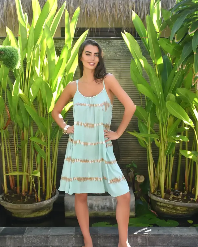Hot Lava Korte Jurk Anna Gold Coast Ocean Wave
