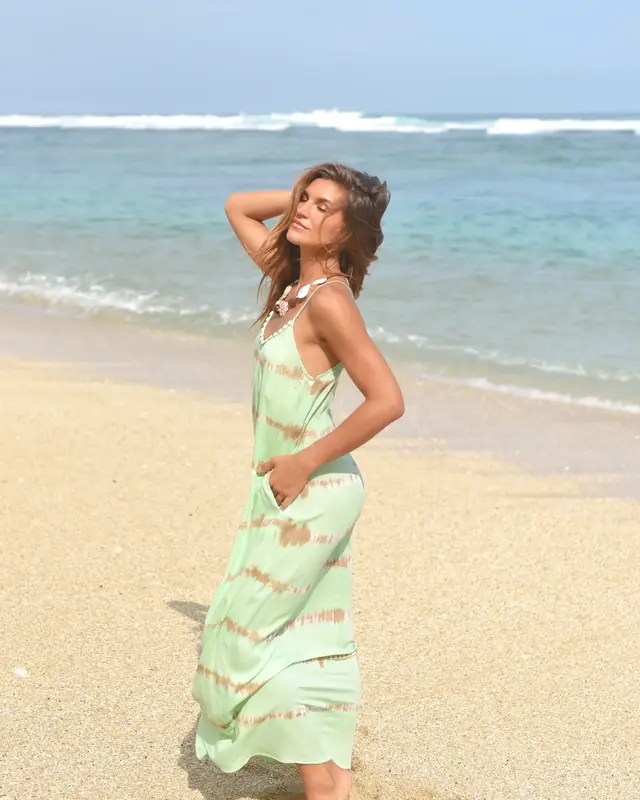 Hot Lava Jurk Anna Gold Coast Pistache