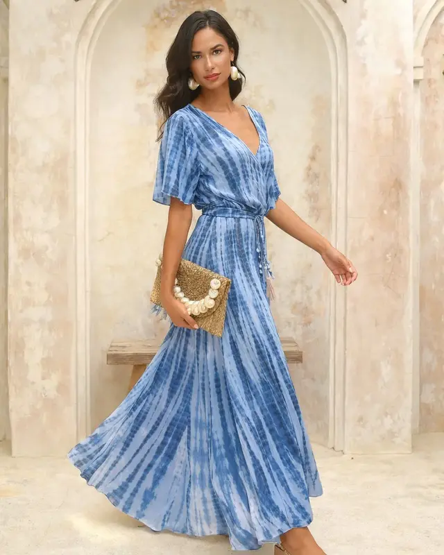 Hot Lava Wikkel Jurk Dani Moonstone Sapphire