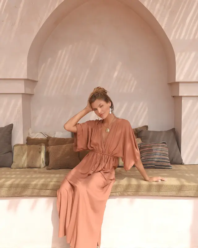 Hot Lava Jurk Cate Babiche Brown
