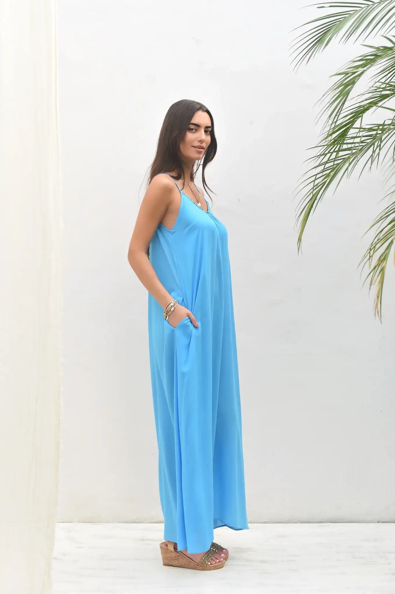 Hot Lava Jurk An Sophie Sky Blue