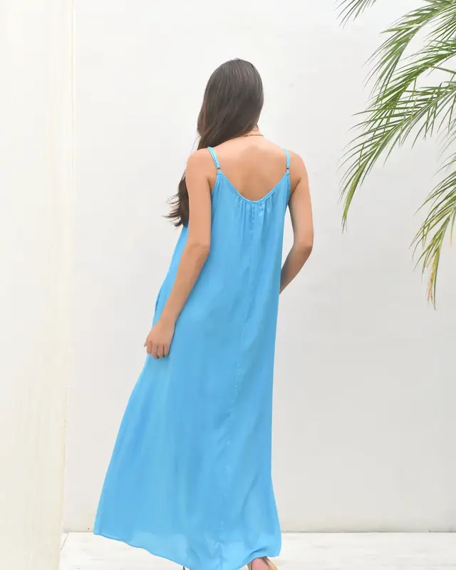 Hot Lava Jurk An Sophie Sky Blue