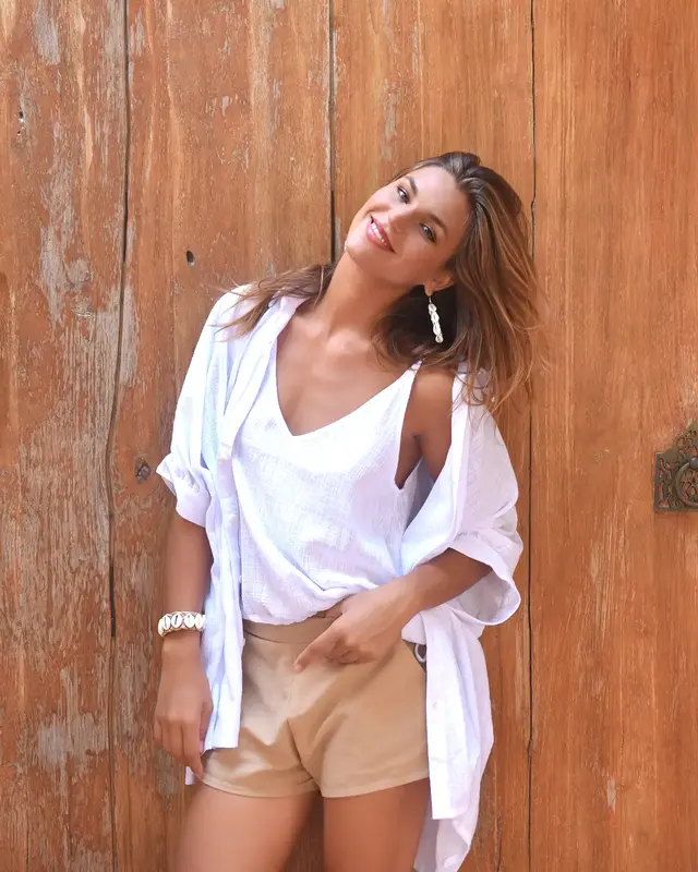 Hot Lava Blouse Blossom White