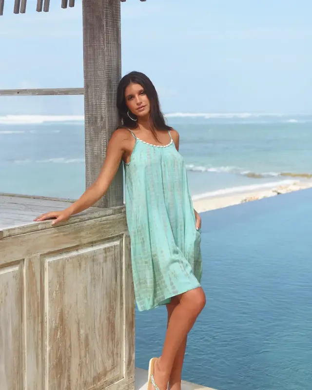 Hot Lava Korte Jurk Anna Moonstone Azure
