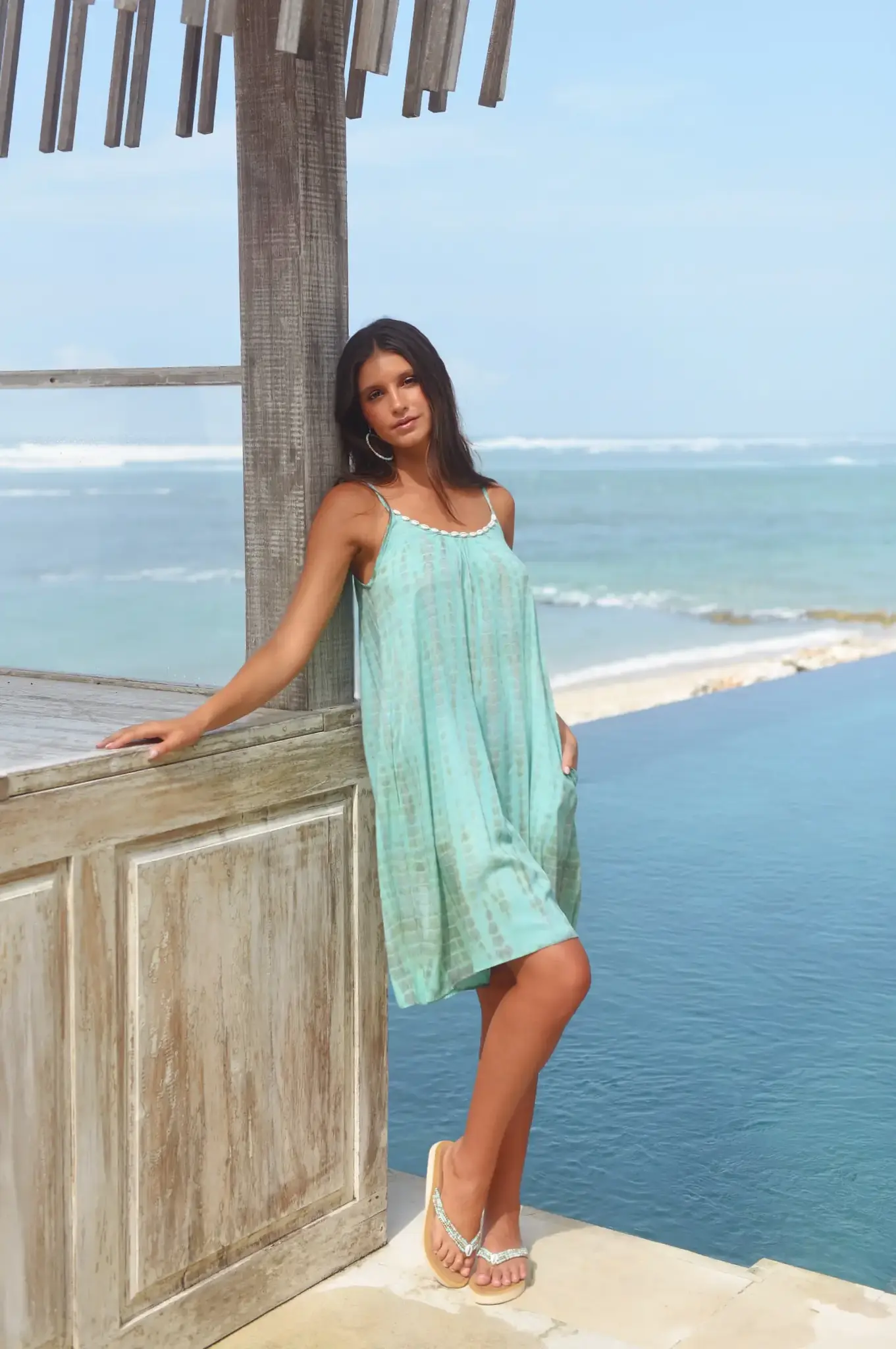 Hot Lava Korte Jurk Anna Moonstone Azure