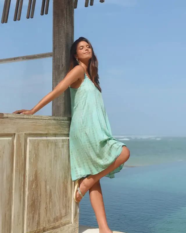 Hot Lava Korte Jurk Anna Moonstone Azure