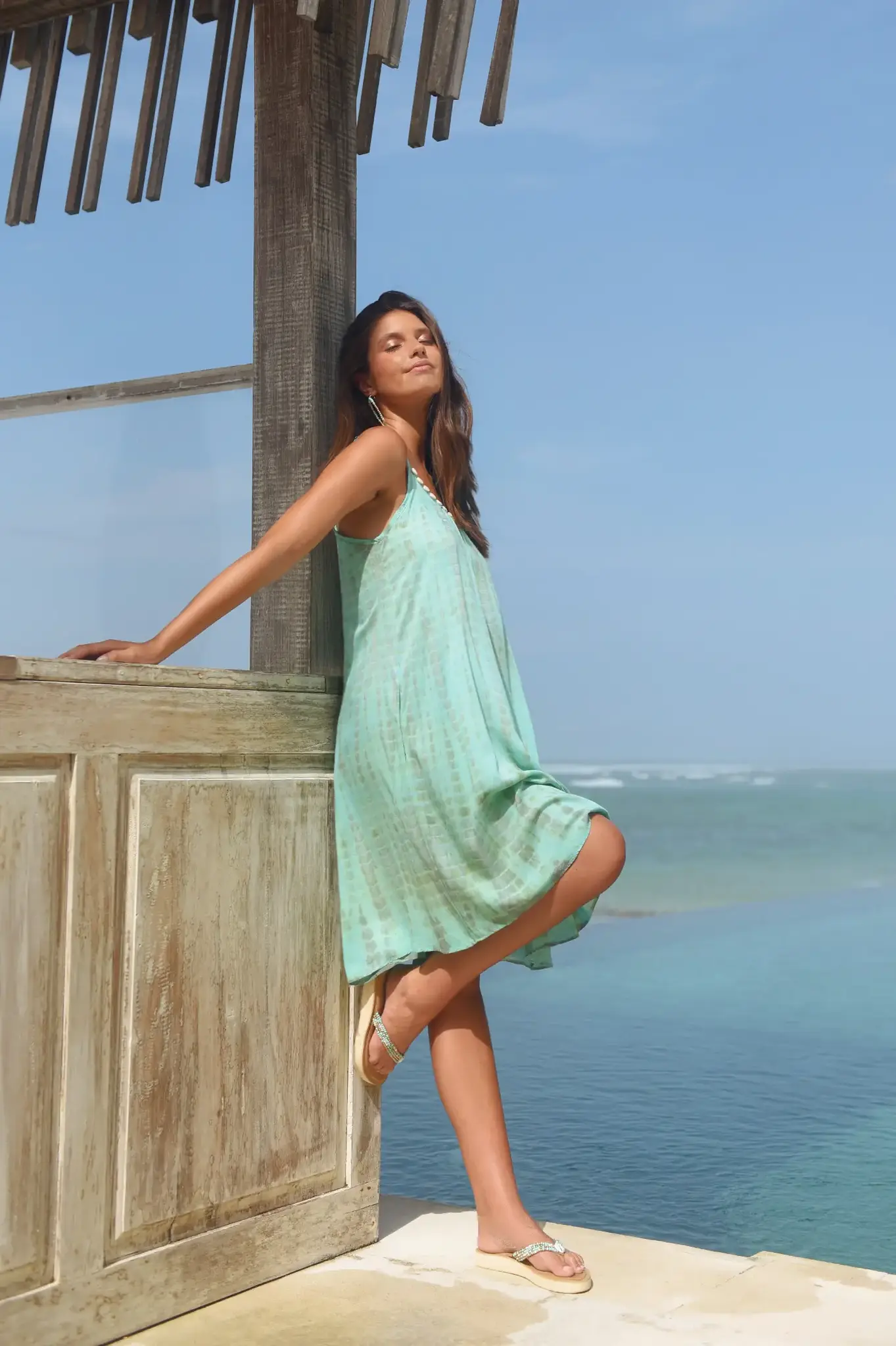 Hot Lava Korte Jurk Anna Moonstone Azure