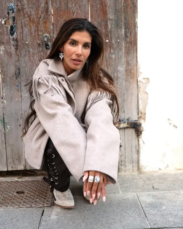 Moost Wanted Lizzy Fringe Jacket Taupe