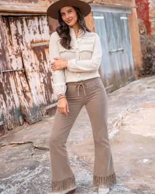Isla Ibiza Bonita Pants Clara Taupe