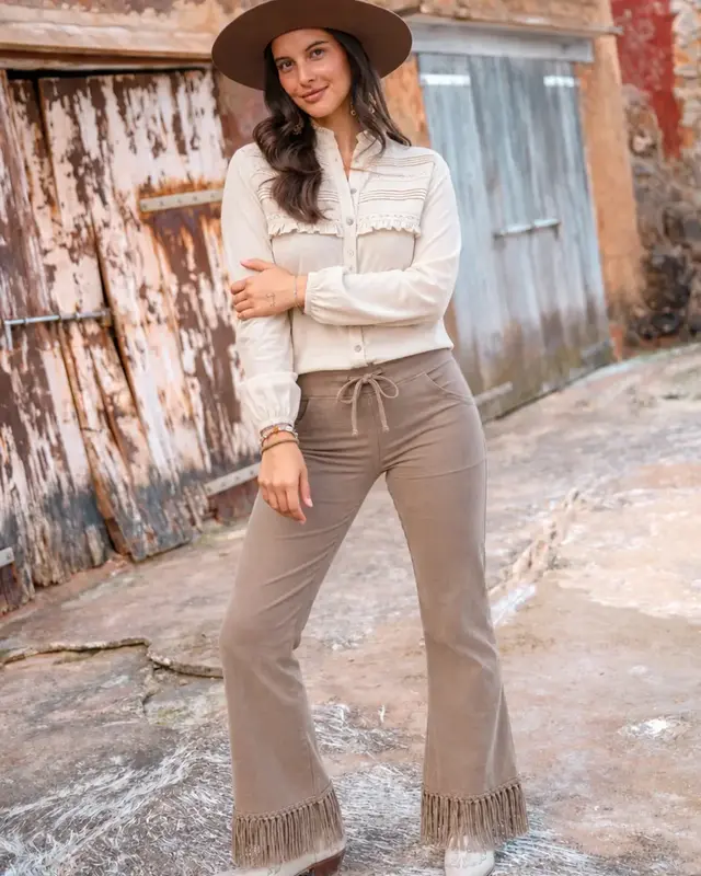 Isla Ibiza Bonita Pants Clara Taupe