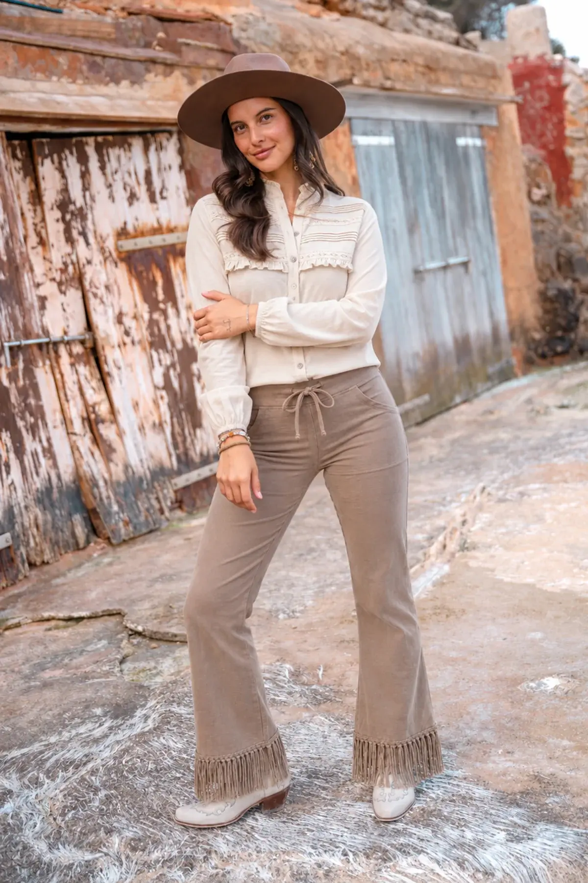 Isla Ibiza Bonita Pants Clara Taupe