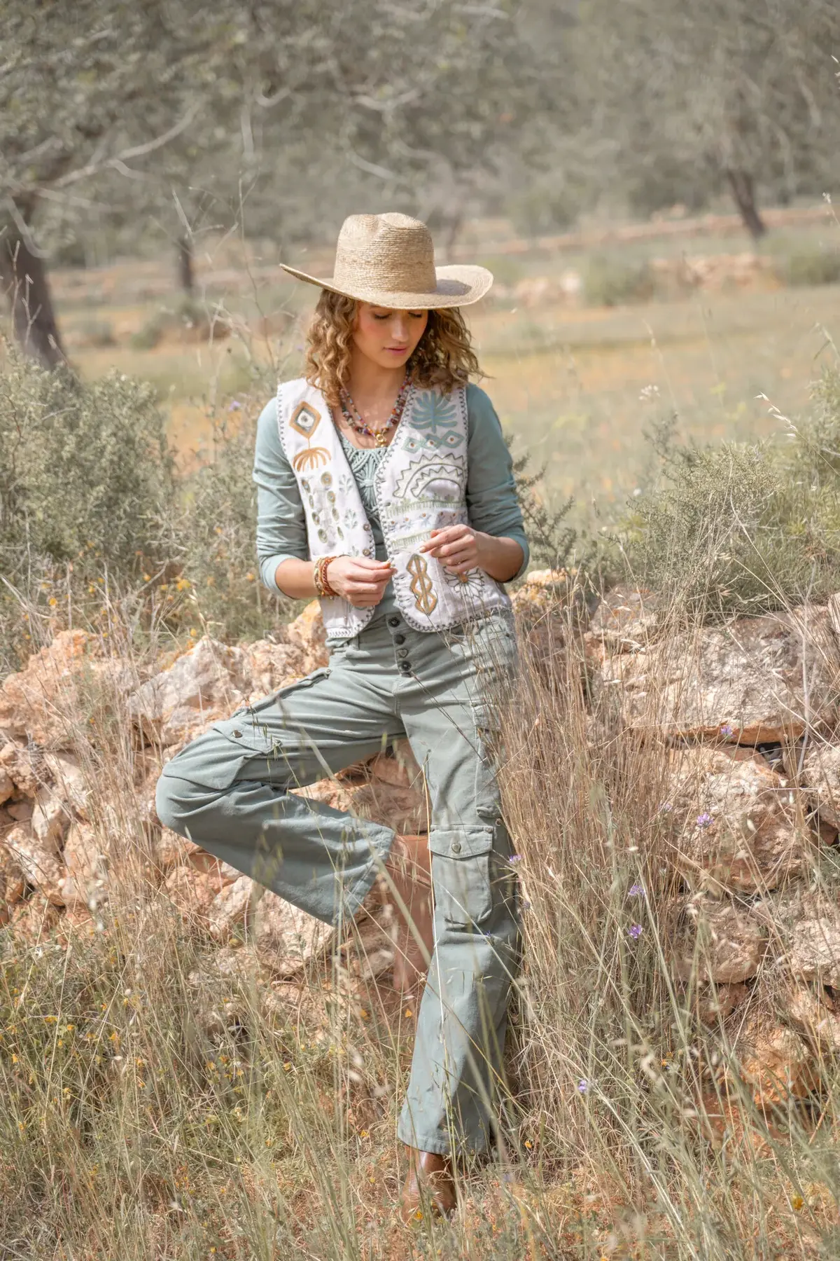 Isla Ibiza Bonita Worker Pants Daniela Army