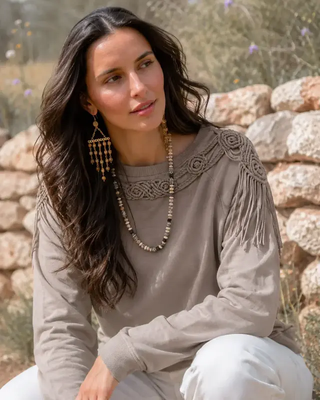 Isla Ibiza Bonita Sweater Frida Taupe