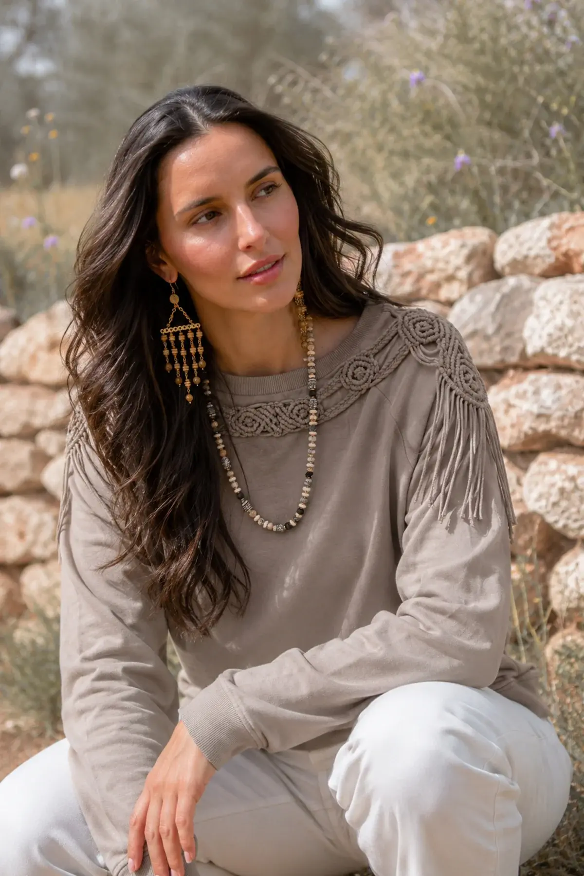 Isla Ibiza Bonita Sweater Frida Taupe