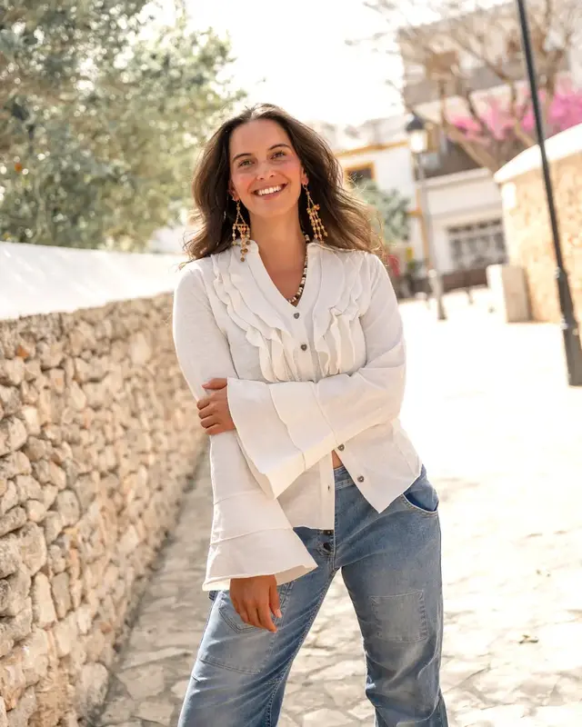 Isla Ibiza Bonita Blouse Macarena Cream