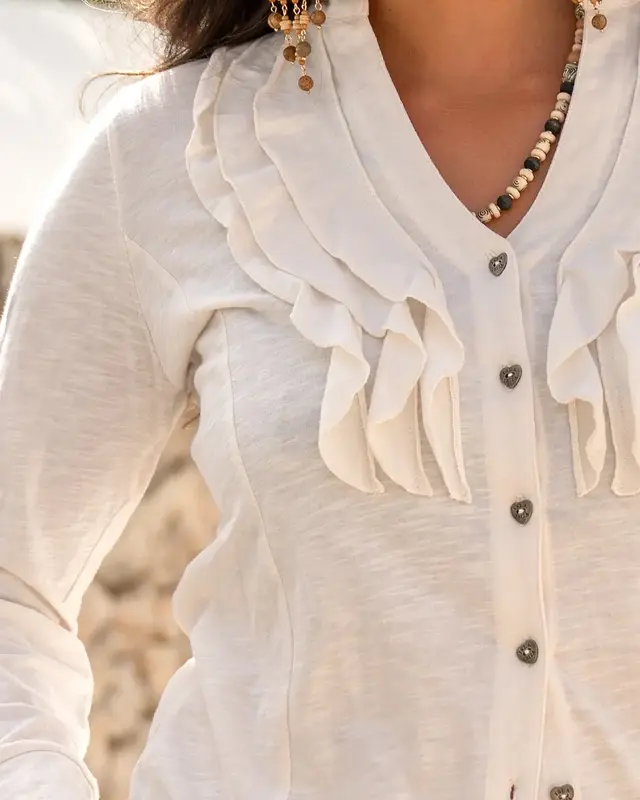 Isla Ibiza Bonita Blouse Macarena Cream