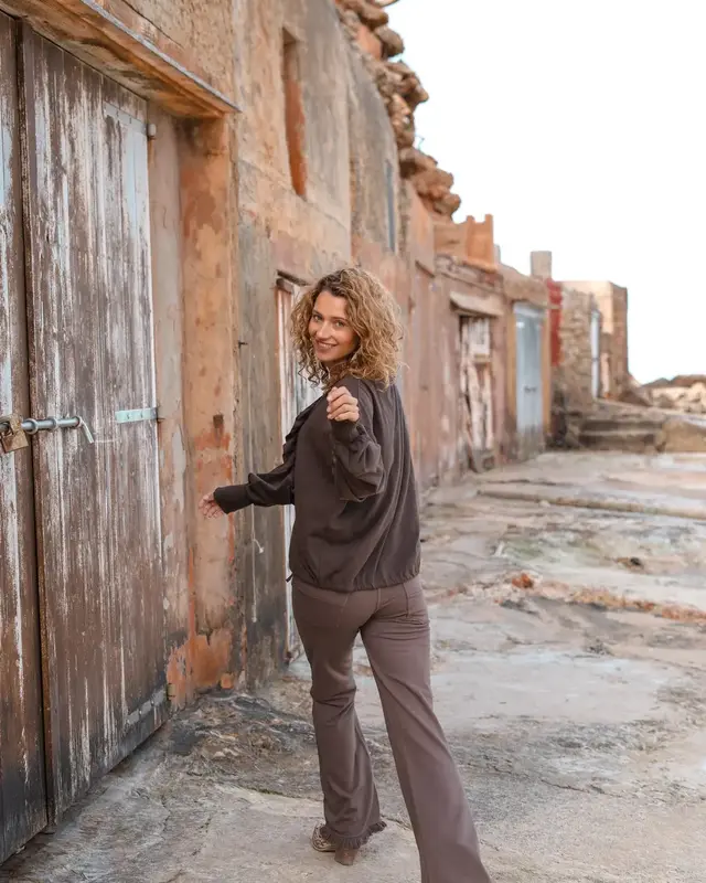 Isla Ibiza Bonita Blouse Concha Brown