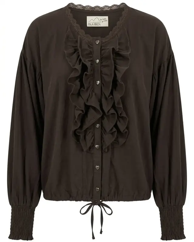 Isla Ibiza Bonita Blouse Concha Brown