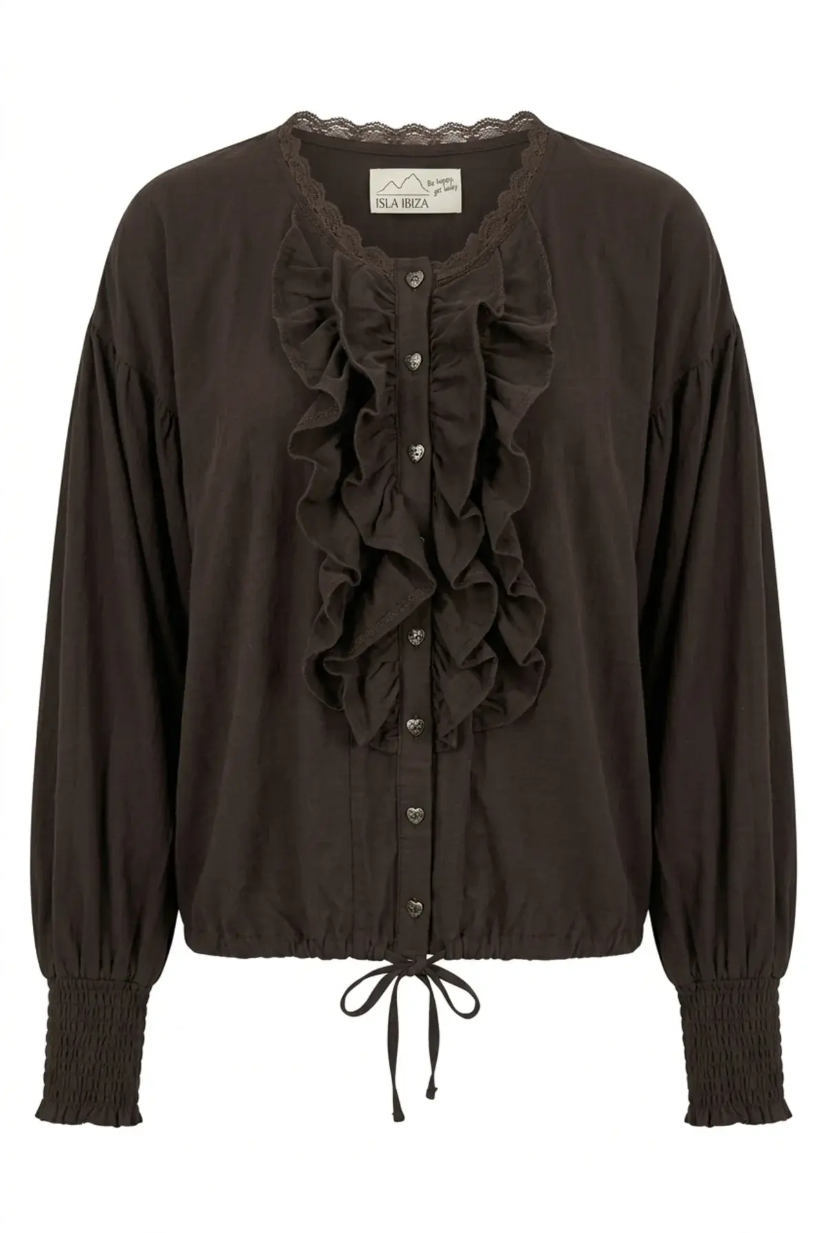 Isla Ibiza Bonita Blouse Concha Brown