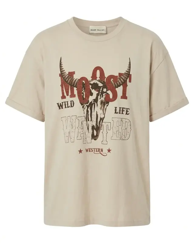 Moost Wanted Serena Artwork T-Shirt Beige
