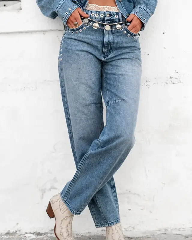 Moost Wanted Janice Denim Jeans Mid Blue