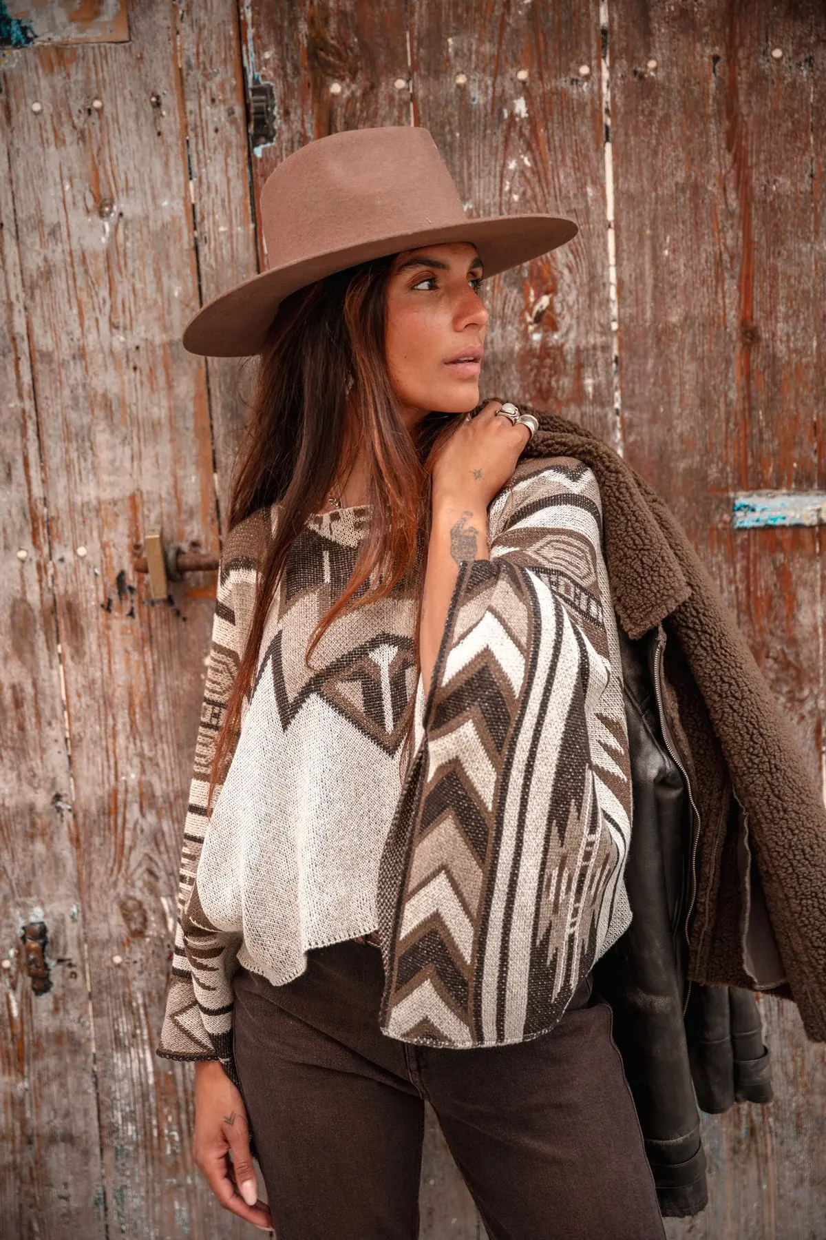 Moost Wanted Lainey Poncho Multi