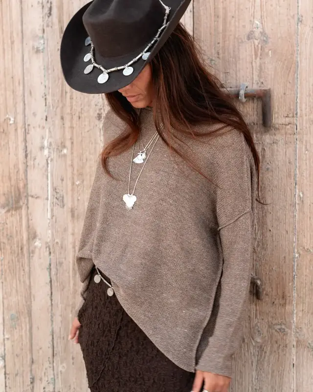 Moost Wanted Fiona Knitted Top Taupe