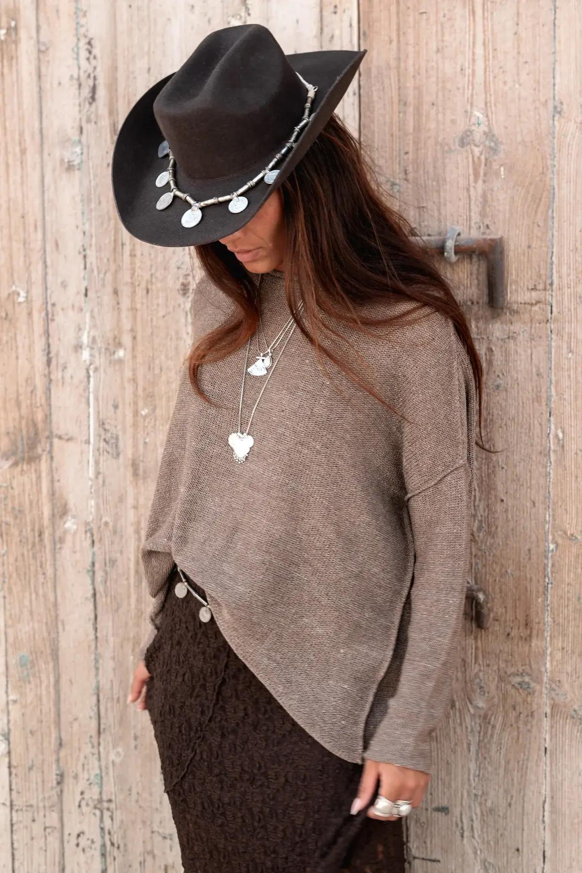 Moost Wanted Fiona Knitted Top Taupe