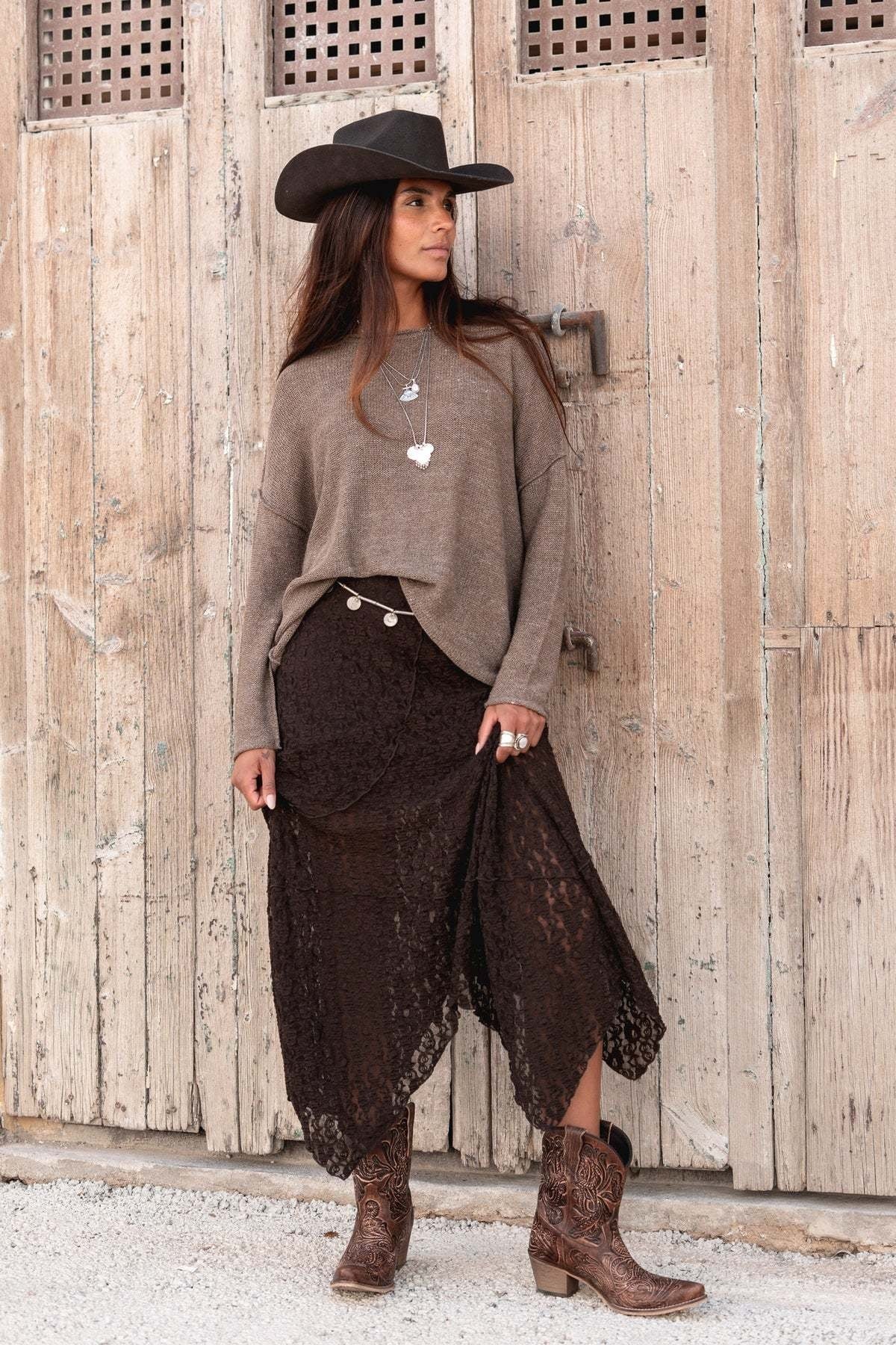 Moost Wanted Fiona Knitted Top Taupe