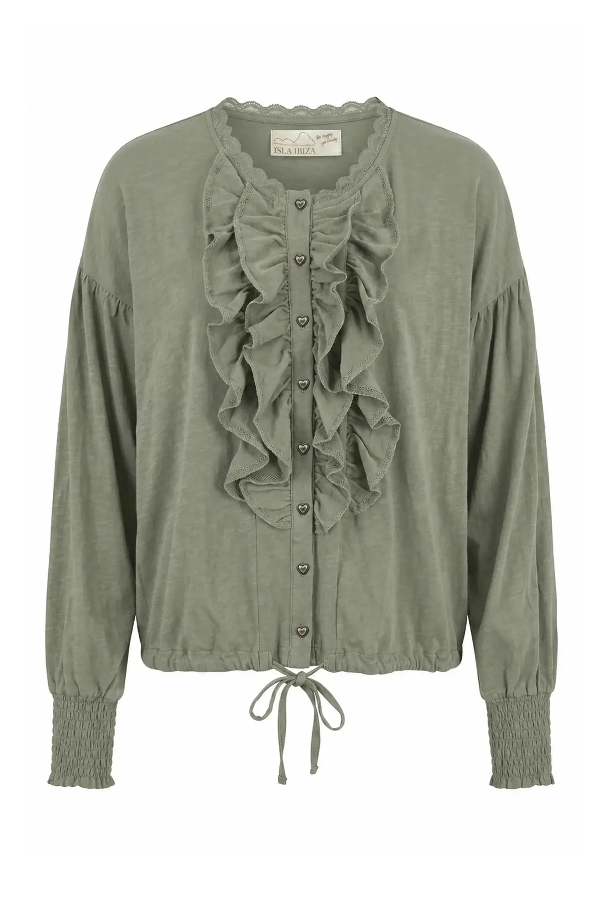 Isla Ibiza Bonita Blouse Concha Army