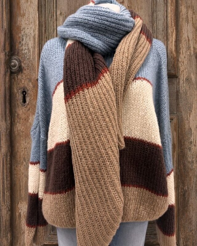 Bindi by Sust Stripe Scarf Peru MH Combi Blue