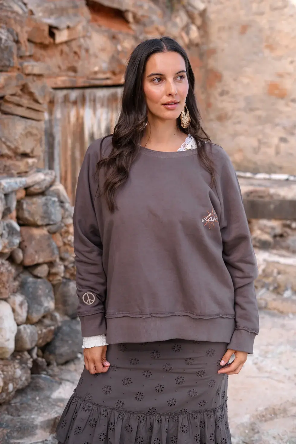 Isla Ibiza Bonita Sweater Magdalena Brown