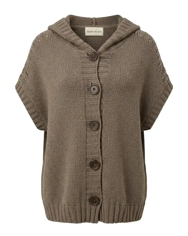 Moost Wanted Zona Knitted Cardigan Taupe