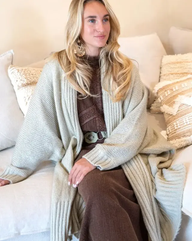 Ibzmode Poncho/Vest Sara Punto Ecru