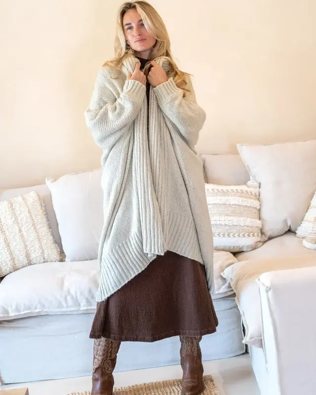 Ibzmode Poncho/Vest Sara Punto Ecru