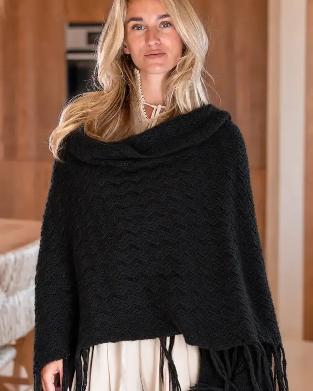 Ibzmode Poncho Elena Punto Black