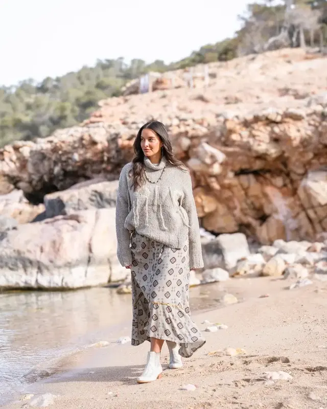 Isla Ibiza Bonita Jumper Pilar Khaki