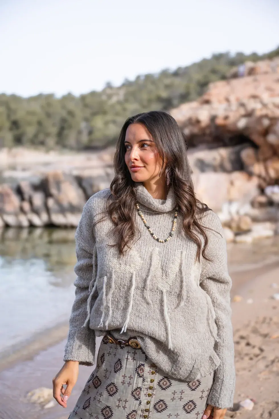 Isla Ibiza Bonita Jumper Pilar Khaki
