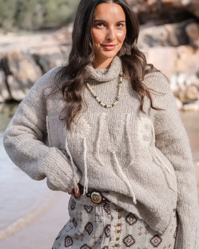 Isla Ibiza Bonita Jumper Pilar Khaki