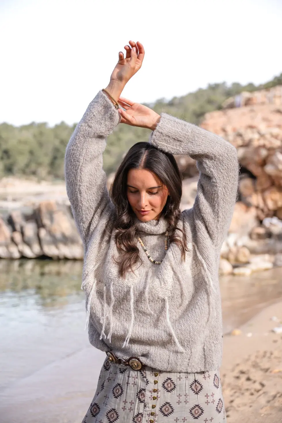 Isla Ibiza Bonita Jumper Pilar Khaki