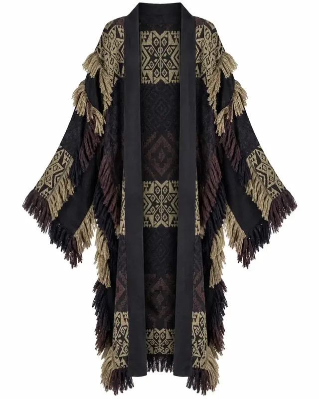 Ibzmode Long Kimono Rizo Black
