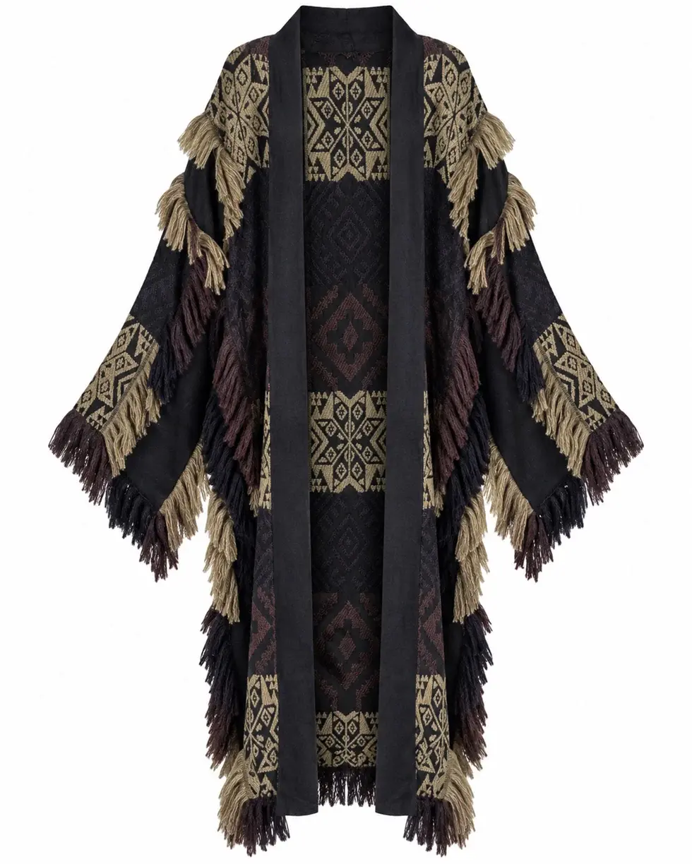 Ibzmode Long Kimono Rizo Black