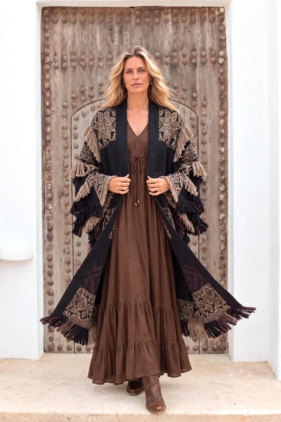 Ibzmode Long Kimono Rizo Black