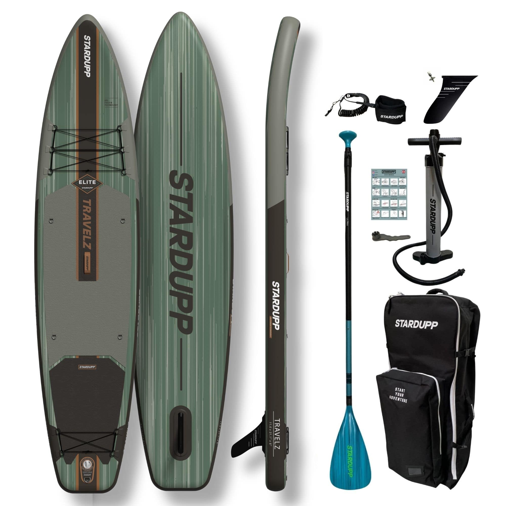 Stardupp Stardupp Travelz Elite Touring SUP 11'6 Set