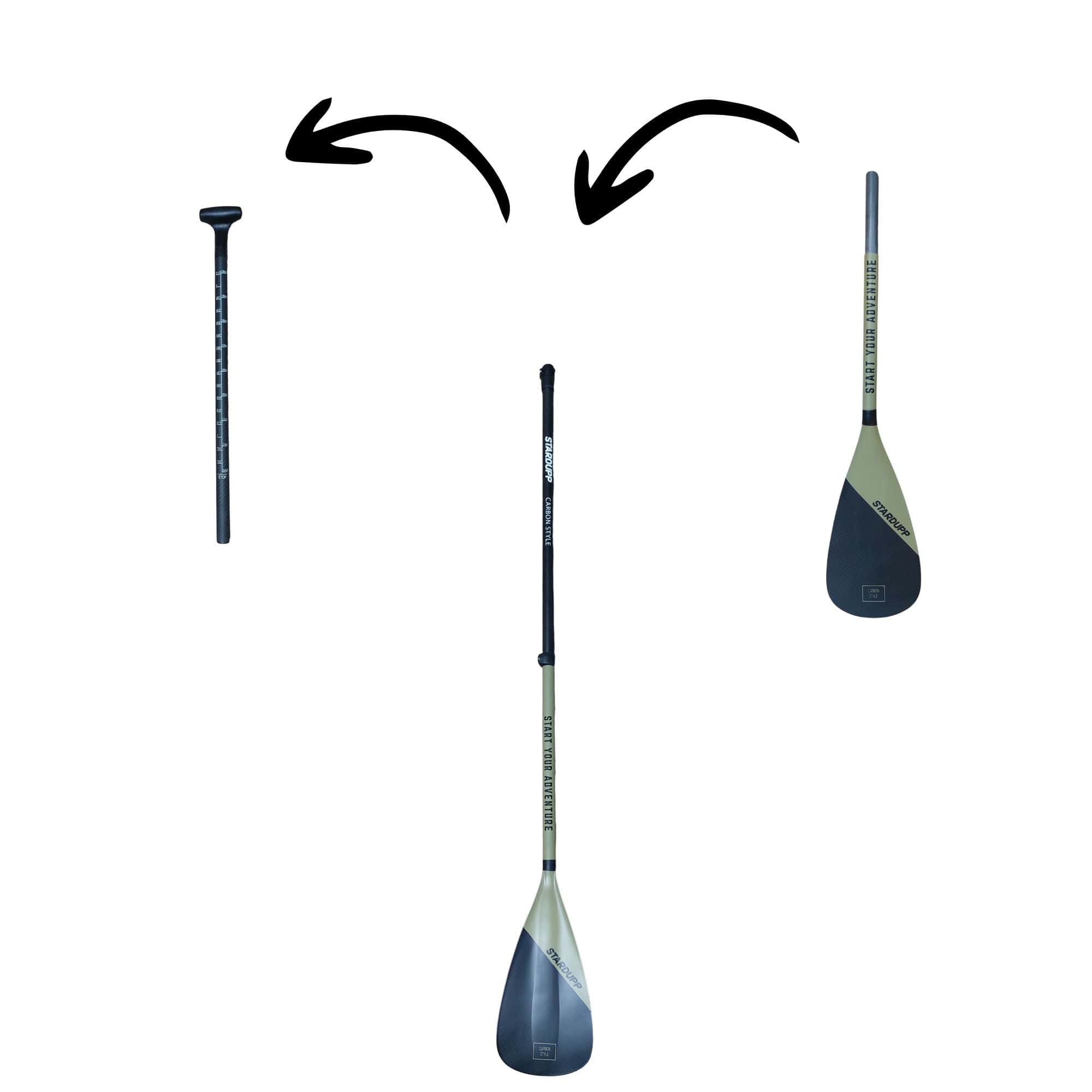 Stardupp Stardupp Carbon Style Kajakblatt Olive