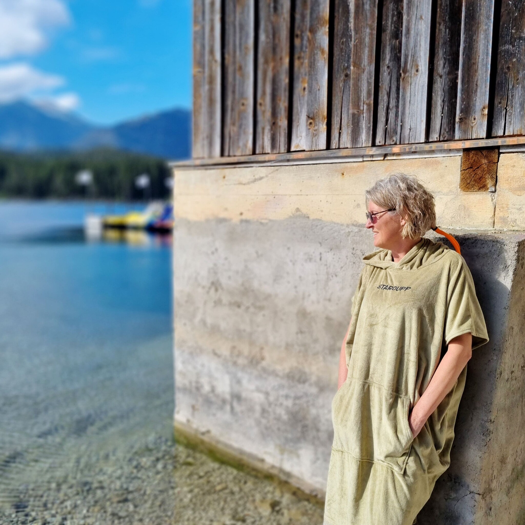 Stardupp Stardupp Poncho Teddy Khaki