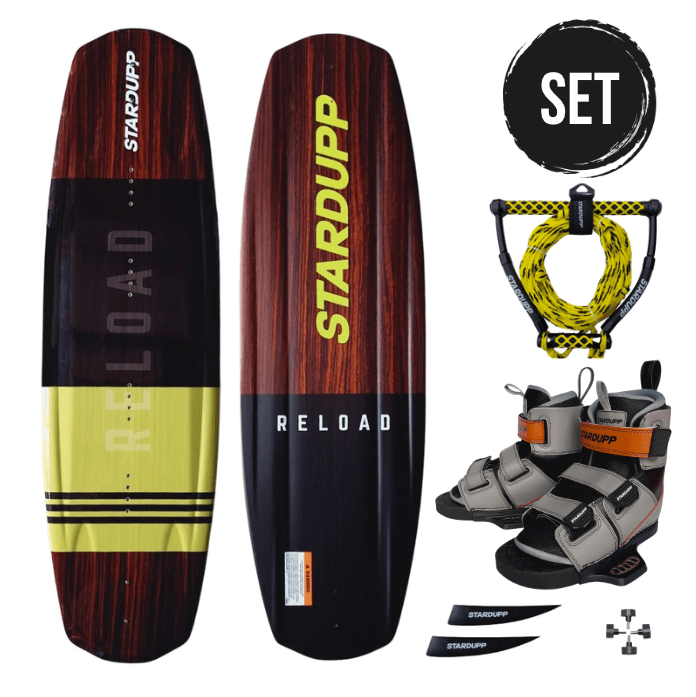 Stardupp Stardupp Reload wakeboard set yellow 139cm