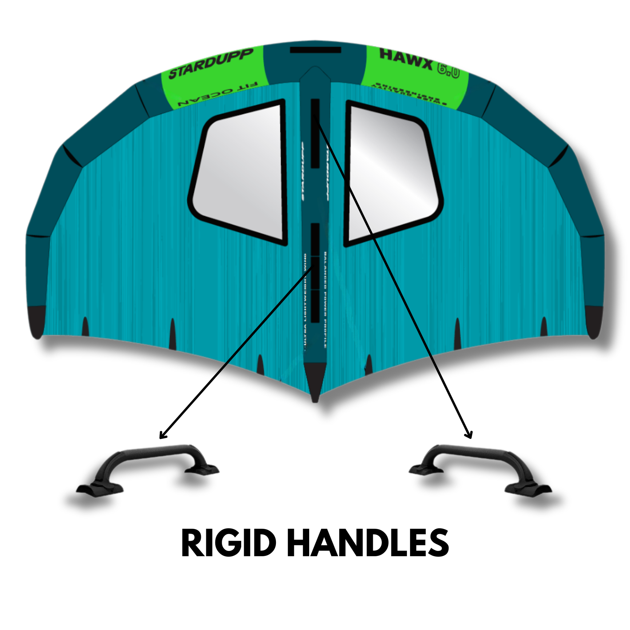 Stardupp Stardupp Hawx 6.0 Wing Rigid Handles