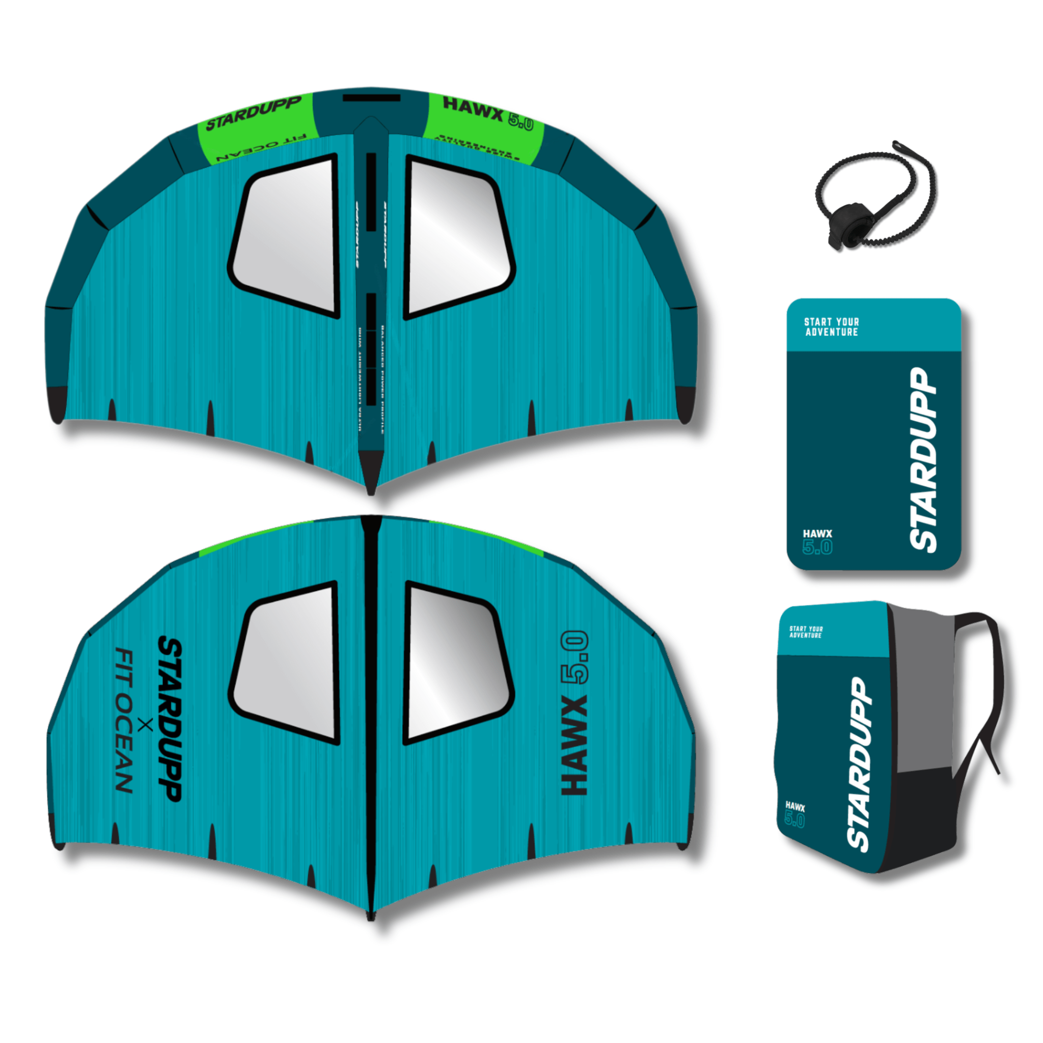 Stardupp Stardupp Hawx 5.0 Wing Rigid Handles