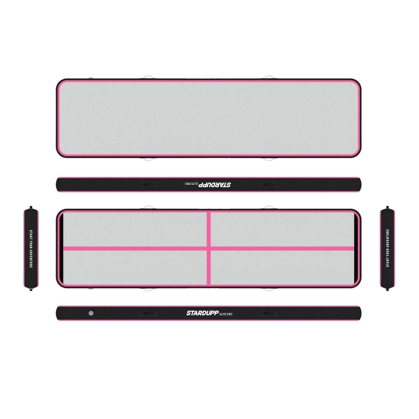 Stardupp Stardupp Elite Pro AirTrack Pink 4m 20cm